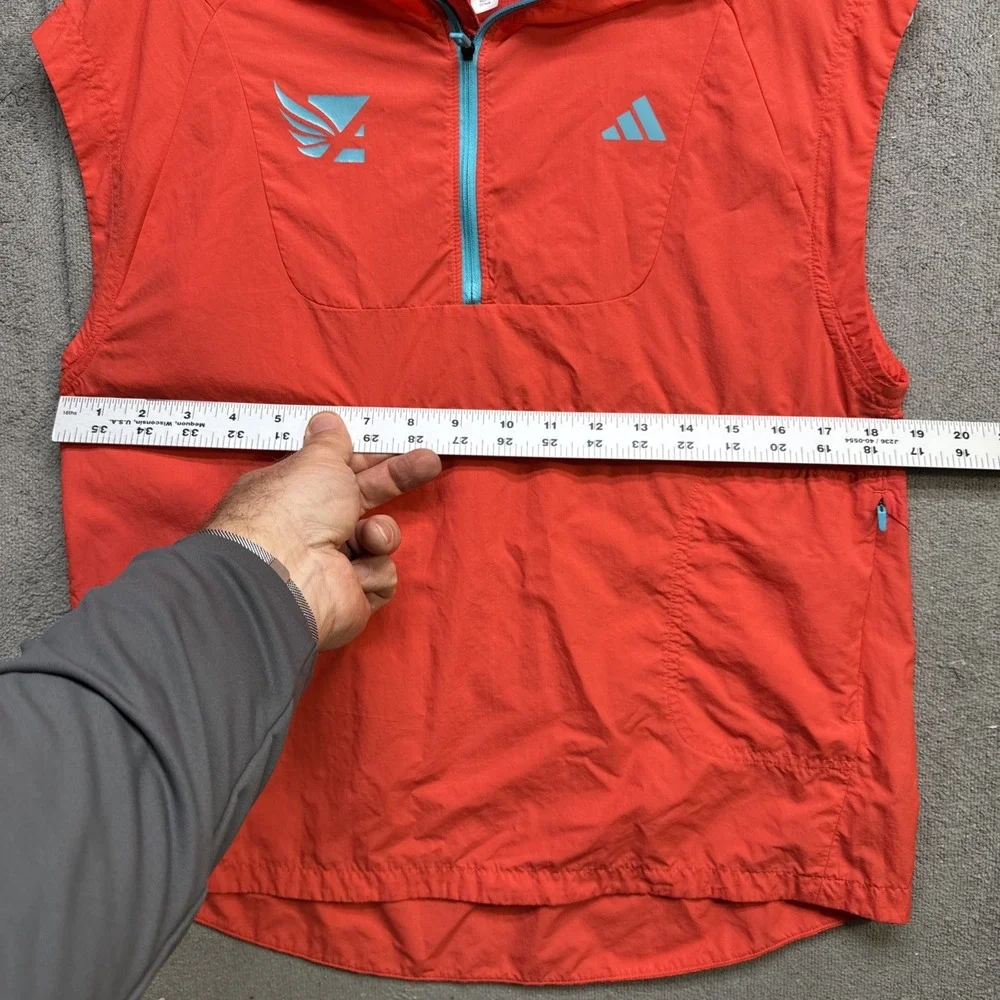 Adidas Terrex Agravic Vest Hooded Sleeveless‎ Red Men's Medium Trail Run